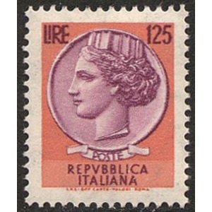 ITALIA - 1974 - Siracusana 125 L. - 1 v.