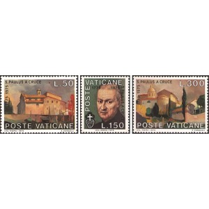 VATICANO - 1975 - 200° della morte di San Paolo della Croce - 3 v.