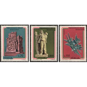 ITALIA - 1975 - 30° della Resistenza - 3 v.