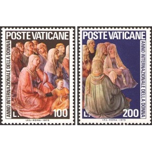 VATICANO - 1975 - Anno internazionale della donna - 2 v.