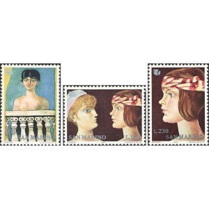 SAN MARINO - 1975 - Anno internazionale della donna - 3 v.