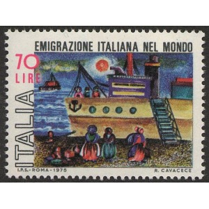 ITALIA - 1975 - Emigranti italiani nel mondo - 1 v.
