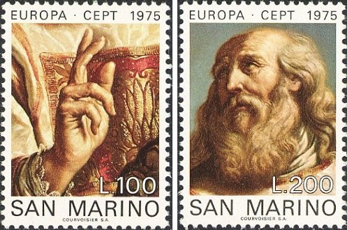 1975 Europa Dipinti 2 v. San Marino SAN MARINO - 1975 - Europa: Dipinti - 2 v.
