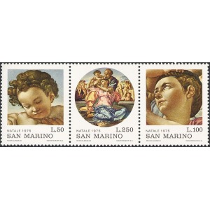 SAN MARINO - 1975 - Natale - 1 MF da 12 trittici
