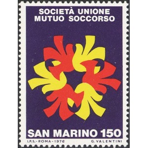 SAN MARINO - 1976 - 100° della Società Unione di Mutuo Soccorso - 1 v.
