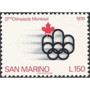 SAN MARINO - 1976 - 21° Olimpiade di Montreal - 1 v.