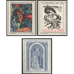 ITALIA - 1976 - Arte italiana III serie - 3 v.