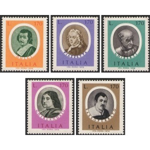 ITALIA - 1976 - Artisti italiani IV serie - 5 v.