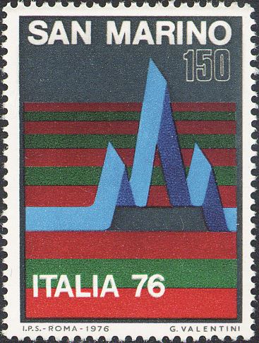 1976 Esposizione filatelica Italia 76 1 v. San Marino SAN MARINO - 1976 - Esposizione filatelica Italia '76 - 1 v.