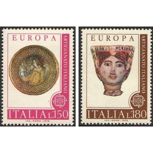 ITALIA - 1976 - Europa: Artigianato - 2 v.