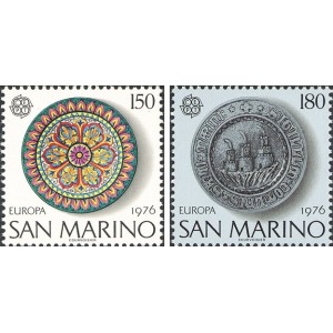 SAN MARINO - 1976 - Europa: Artigianato - 2 v.