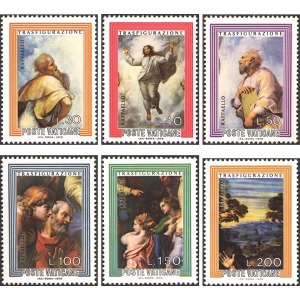 VATICANO - 1976 - La Trasfigurazione di Raffaello - 6 v.