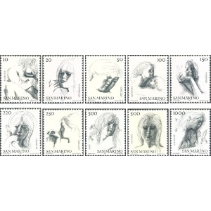 SAN MARINO - 1976 - Le virtù civili I serie - 10 v.