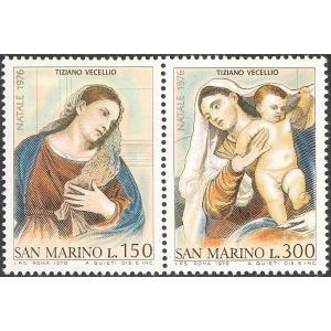 SAN MARINO - 1976 - Natale - 2 v. in coppia