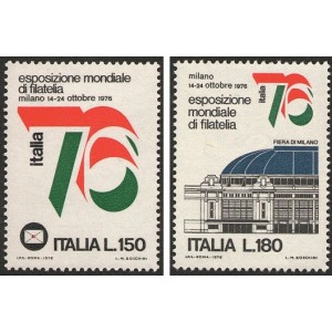 ITALIA - 1976 - Propaganda per l'Esposizione Italia '76 - 2 v.