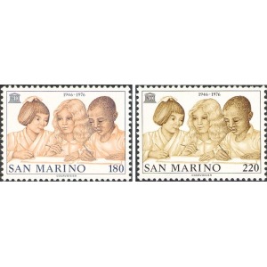 SAN MARINO - 1976 - UNESCO - 2 v.