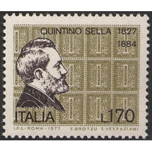 ITALIA - 1977 - 150° della nascita di Quintino Sella - 1 v.