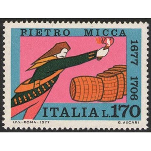 ITALIA - 1977 - 300° della nascita di Pietro Micca - 1 v.