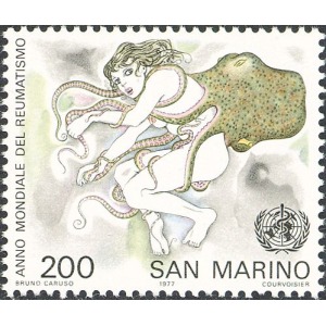 SAN MARINO - 1977 - Anno mondiale del reumatismo - 1 v.