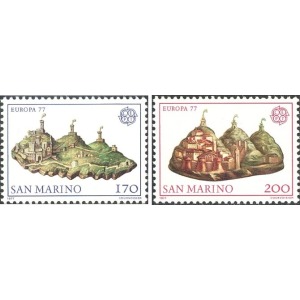 SAN MARINO - 1977 - Europa: Turismo - 2 v.