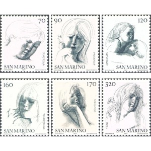 SAN MARINO - 1977 - Le virtù civili II serie - 6 v.
