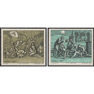 ITALIA - 1977 - Natale - 2 v.