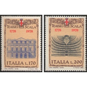 ITALIA - 1978 - 200° della costruzione del Teatro alla Scala - 2 v.
