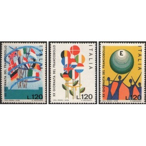 ITALIA - 1978 - 20° Giornata del Francobollo - 3 v.
