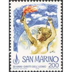 SAN MARINO - 1978 - 30 anni - Diritti dell'Uomo - 1 v.