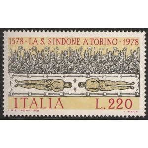 ITALIA - 1978 - 400° della traslazione della Sacra Sindone - 1 v.
