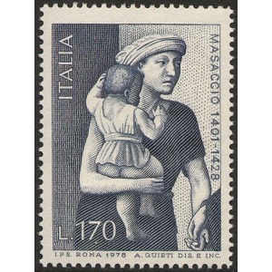 ITALIA - 1978 - 550° della morte di Tommaso Guidi, detto il Masaccio - 1 v.