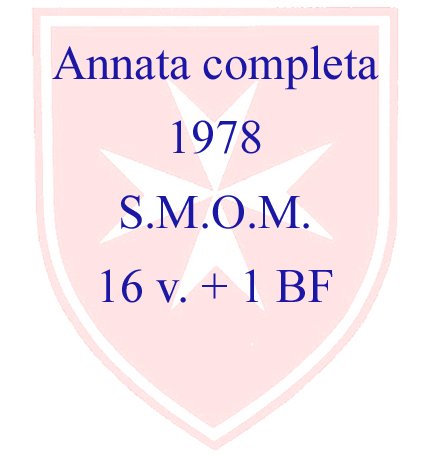 1978 Annata completa 16 v. 1 BF S.M.O.M. SMOM S.M.O.M. - 1978 - Annata completa - 16 v. + 1 BF