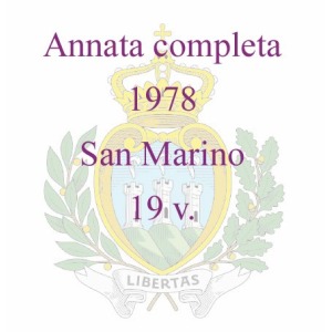 SAN MARINO - 1978 - Annata completa - 19 v.