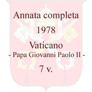 VATICANO - 1978 - Annata completa Pontificato di Papa Giovanni Paolo II - 7 v.