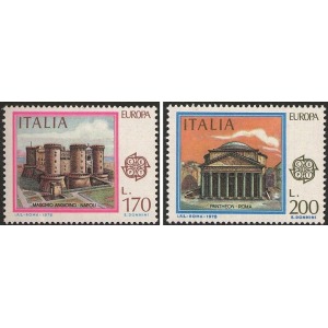ITALIA - 1978 - Europa: Monumenti - 2 v.
