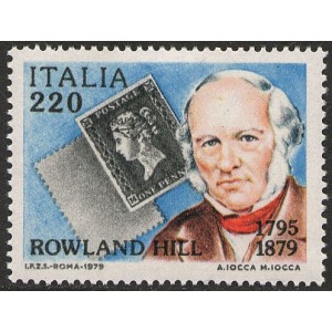 ITALIA - 1979 - 100° della morte di Sir Rowland Hill - 1 v.