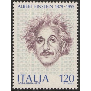 ITALIA - 1979 - 100° della nascita di Albert Einstein - 1 v.