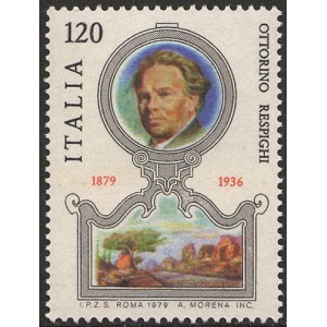 ITALIA - 1979 - 100° della nascita di Ottorino Respighi - 1 v.