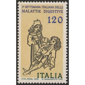 ITALIA - 1979 - 1° settimana italiana delle malattie digestive - 1 v.