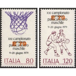 ITALIA - 1979 - 21° Campionato europeo di pallacanestro - 2 v.