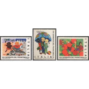 ITALIA - 1979 - 21° Giornata del Francobollo - 3 v.