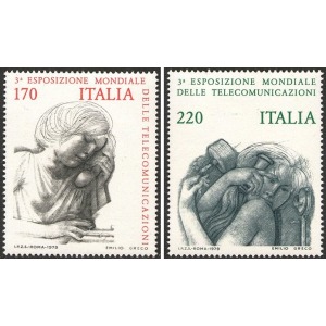 ITALIA - 1979 - 3° esposizione mondiale di telecomunicazioni - 2 v.