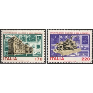 ITALIA - 1979 - 50° dei primi francobolli stampati dall'IPZS - 2 v.