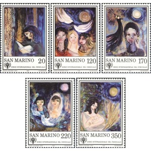 SAN MARINO - 1979 - Anno internazionale del fanciullo - 5 v.