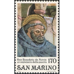 SAN MARINO - 1980 - 1500° della nascita di San Benedetto da Norcia - 1 v.