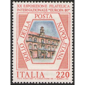 ITALIA - 1980 - 20° esposizione filatelica di Napoli - 1 v.