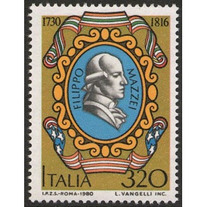 ITALIA - 1980 - 250° della nascita di Filippo Mazzei - 1 v.