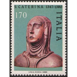 ITALIA - 1980 - 600° della morte di Santa Caterina da Siena - 1 v.