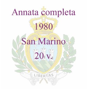 SAN MARINO - 1980 - Annata completa - 20 v.