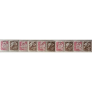 ITALIA - 1980 - Castelli d'Italia per distributori automatici 30+120 L. e 30+170 L. - 2 strisce